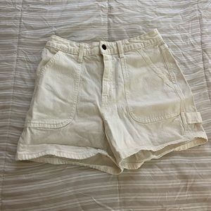 white jean shorts